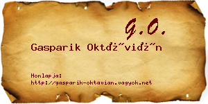 Gasparik Oktávián névjegykártya